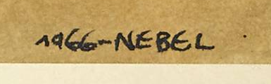 Signature 8 — Otto Nebel · En bas à droite de l’œuvre