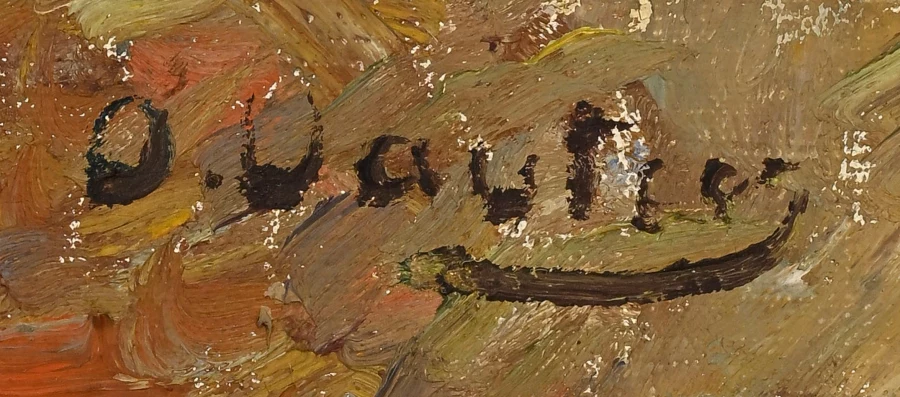 Signature 1 — Otto Vautier · Dans l’angle inférieur droit de la toile.
