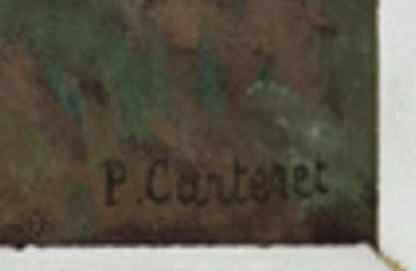 Signature 2 — Paul Carteret · Dans l’angle inférieur droit de la toile.