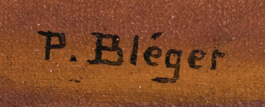 Signature 1 — Paul Léon Bléger · Dans l’angle inférieur droit de la toile.
