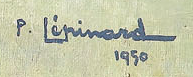 Signature 3 — Paul Lépinard · En bas à gauche de la toile