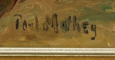 Signature 3 — Paul Mathey · En bas à droite de la toile.