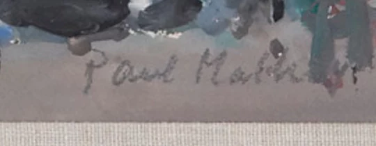 Signature 2 — Paul Mathey · En bas à gauche de la surface peinte.