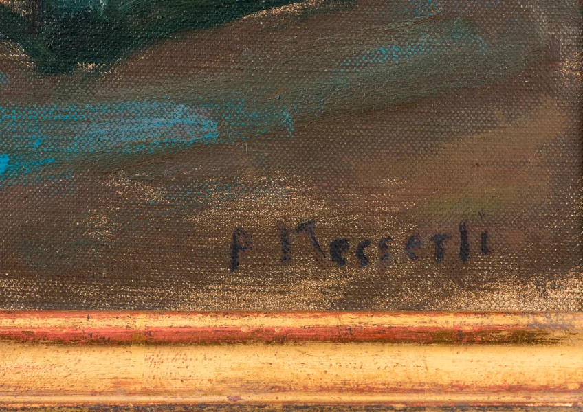Signature 1 — Paul Messerli · At the lower right of the canvas, just above the bottom edge.