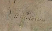 Signature — Paul-Robert Perrin · En bas à droite du panneau.