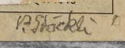 Signature 1 — Paul Stöckli · Lower right of the work