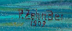 Signature — Paul Zehnder · En bas à droite