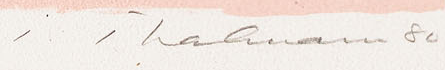 Signature 1 — Peter Thalmann · Dans la marge inférieure droite