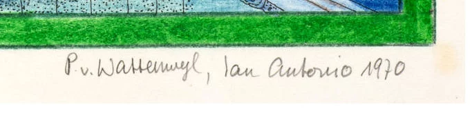 Signature — Peter von Wattenwyl · In the lower-right margin below the image.