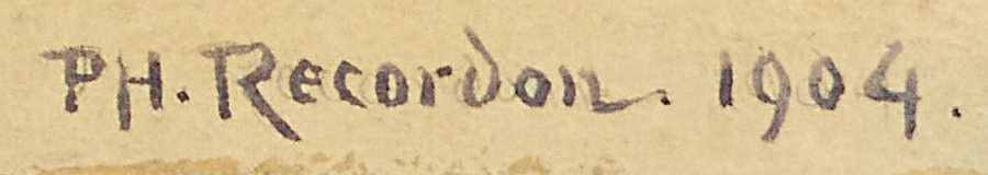 Signature — Philippe Recordon · En bas à droite de la feuille