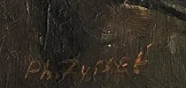 Signature 2 — Philippe Zysset · En bas à gauche de la peinture.