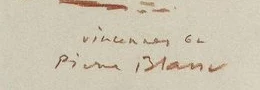 Firma 1 — Pierre Blanc · In basso a destra del disegno, sotto la leonessa in primo piano.