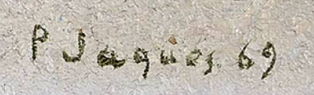 Signature 2 — Pierre Jaques · En bas à droite de la toile
