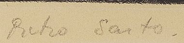 Signature 5 — Pietro Sarto · Dans la marge inférieure, à droite, sous l’image imprimée.