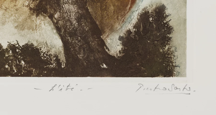 Signature 2 — Pietro Sarto · Dans la marge inférieure droite, sous l’image imprimée.