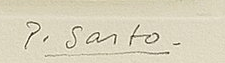 Signature 7 — Pietro Sarto · Marge inférieure droite, sous l’image imprimée