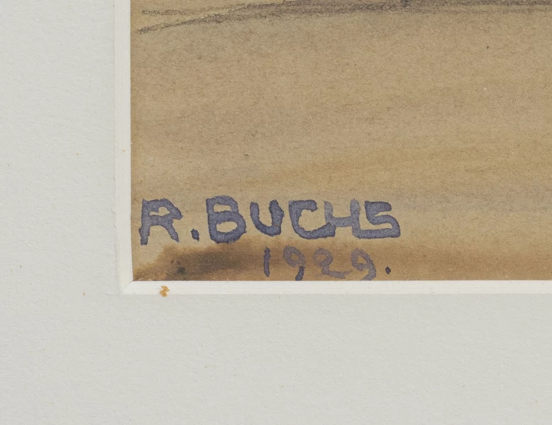 Signature 2 — Raymond Buchs · In the lower-left corner of the sheet.