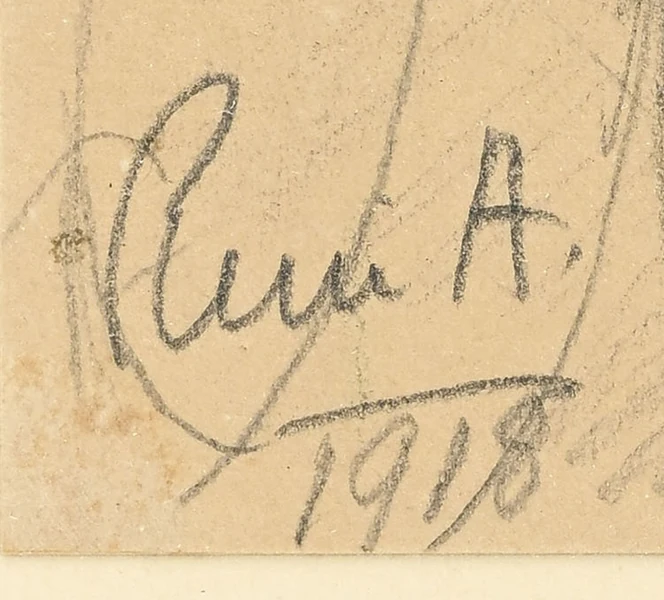 Signature 5 — René Auberjonois · En bas à gauche