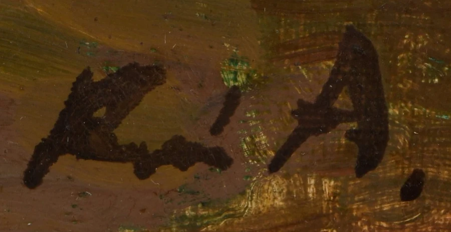 Signature 8 — René Auberjonois · En bas à droite