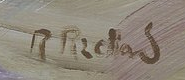 Firma — René Richard · In basso a destra del dipinto