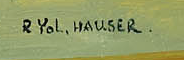 Signature 7 — Renée Yolanda Hauser · At the lower right of the canvas