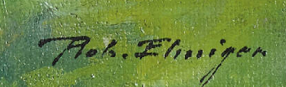 Signature — Robert Elmiger · En bas à droite