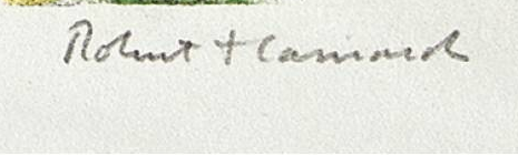 Signature 9 — Robert Hainard · Dans la marge inférieure droite de l’estampe.
