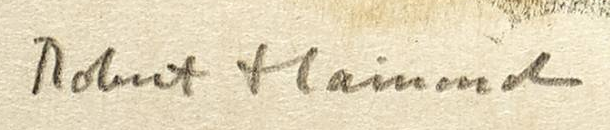 Signature 4 — Robert Hainard · En bas à gauche de l’estampe
