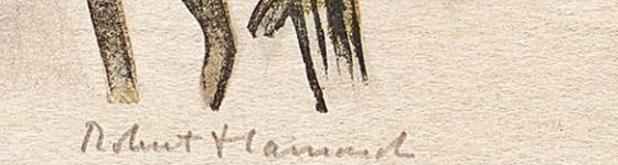 Signature 10 — Robert Hainard · En bas à droite