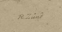 Signature 2 — Robert Zünd · En bas à droite du dessin.