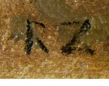 Monogramme 3 — Robert Zünd · En bas à gauche de la surface picturale.