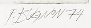 Firma 8 — Roland Bugnon · In basso a destra, sotto l’immagine stampata.