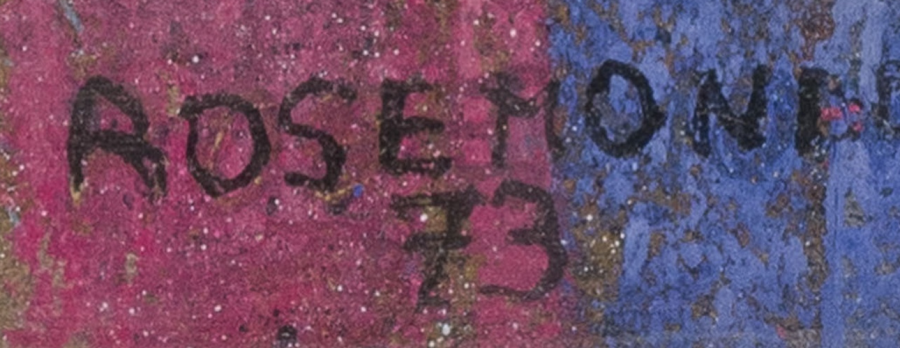 Signature — Rosemonde · En bas à droite de l’œuvre
