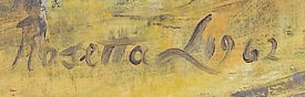 Signature — Rosetta Leins · en bas à gauche