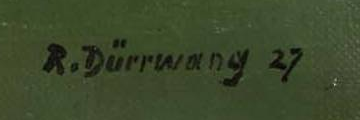 Firma — Rudolf Dürrwang · In basso a destra