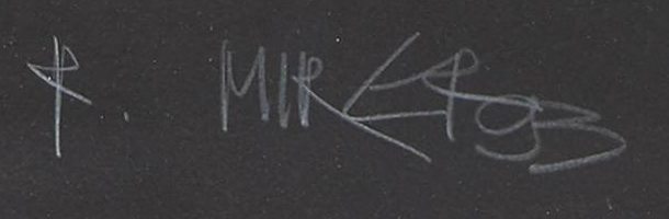 Signature 1 — Rudolf Mirer · En bas à droite