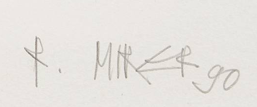 Signature 4 — Rudolf Mirer · En bas à droite de l’estampe