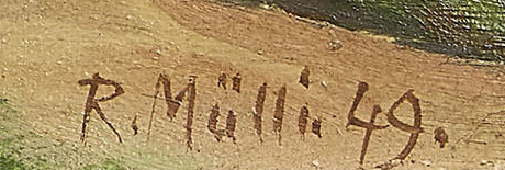 Signature — Rudolf Mülli · Lower right