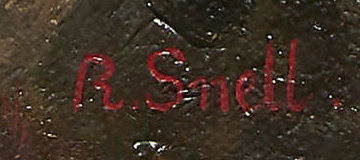 Signature — Rudolf Snell · En bas à droite de la toile
