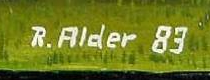 Signature — Ruedi Alder · En bas à droite