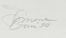 Signature — Simone Erni · En bas à droite