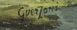 Firma 5 — Stéphanie Guerzoni · Nella parte inferiore destra del dipinto raffigurante il bufalo.
