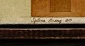 Signature — Sylvia Krenz · En bas à gauche, sur la surface peinte.