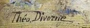 Signatur — Théodore Divorne · Unten links auf der Leinwand.