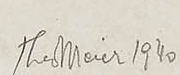 Signature 2 — Theomeier genannt Meier aus Bali · Dans la partie inférieure, au centre.