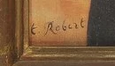 Signature 2 — Théophile Robert · At the lower left of the canvas, near the bottom edge.