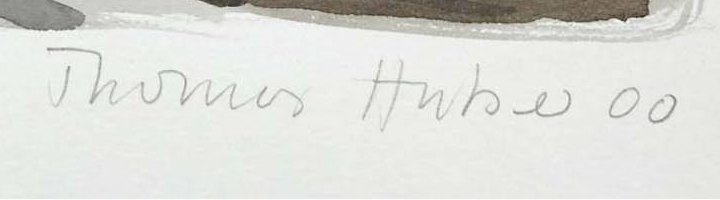Signature 1 — Thomas Huber · Lower right, in the margin