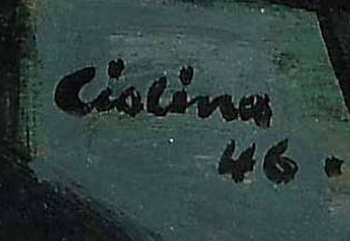 Signature 4 — Tonio Ciolina · En bas à droite de l’œuvre