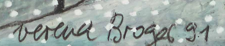 Signature 5 — Verena Broger · En bas à gauche de l’œuvre