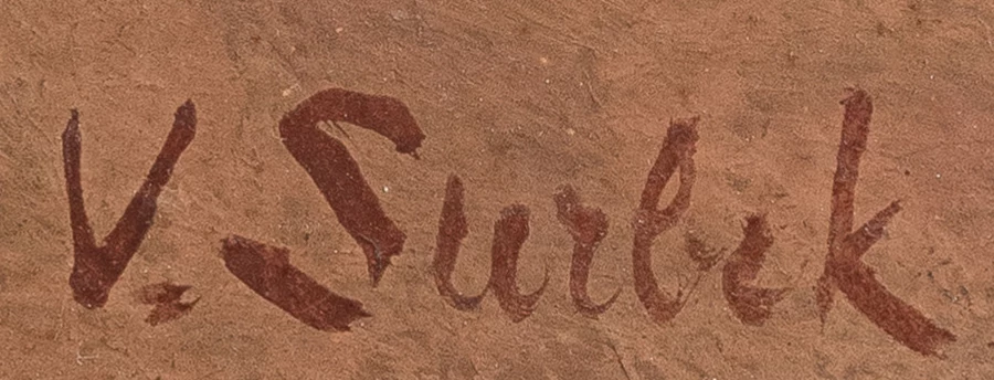 Signature 1 — Victor Surbek · In the lower-left corner of the canvas.